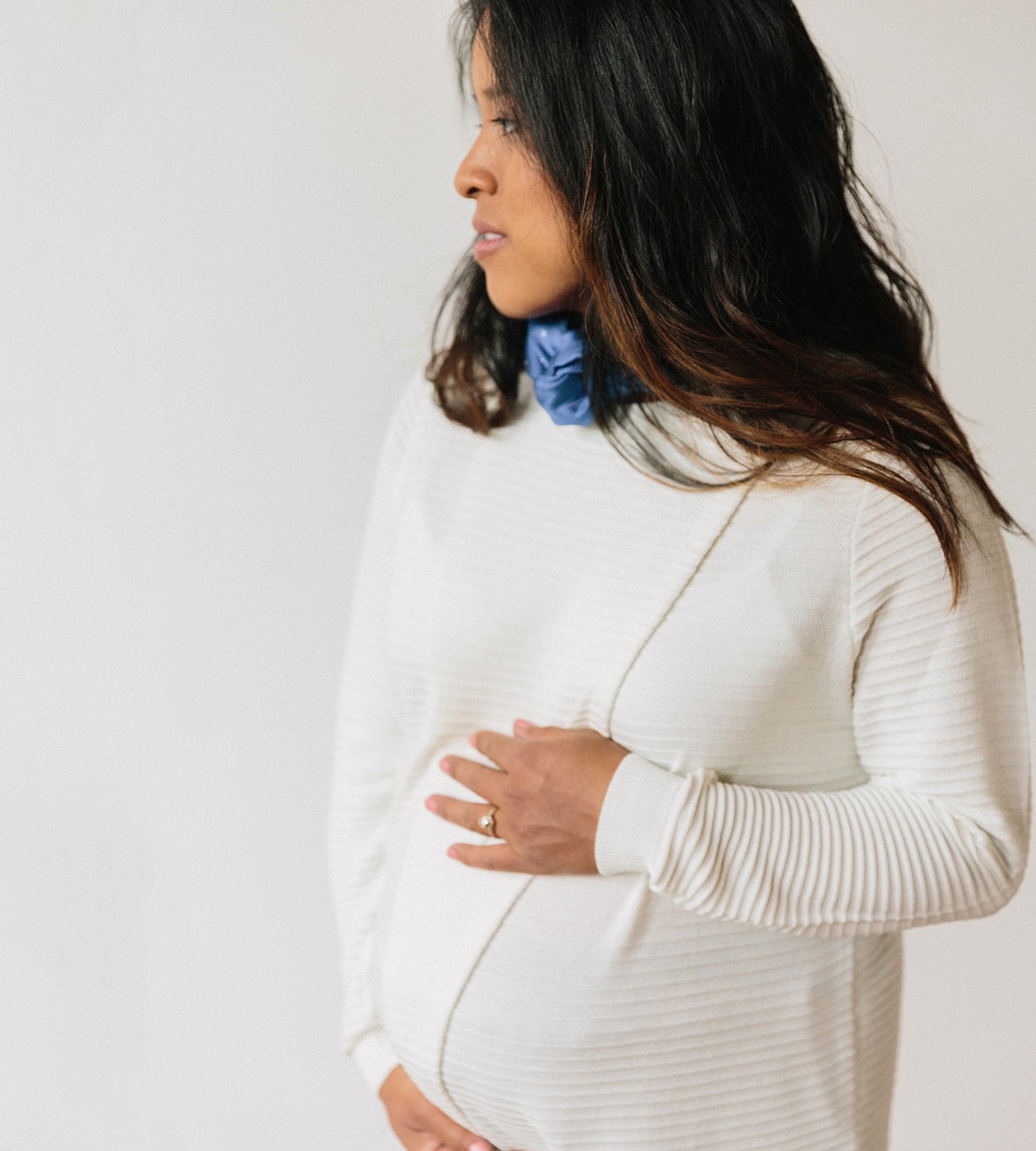 Cream deals maternity sweater