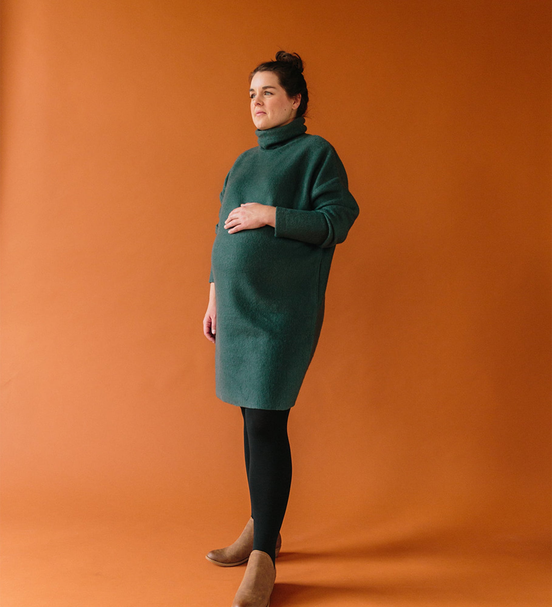 Turtleneck maternity dress hotsell